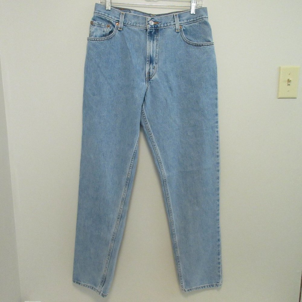 Womens Levis 550 Tapered Light Wash Jeans Size 12
